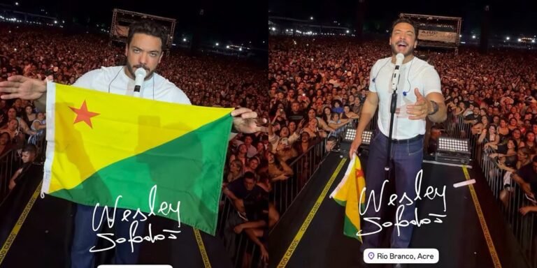 Wesley Safadão lota arena da Expoacre 2026 e mobiliza público em campanha solidária