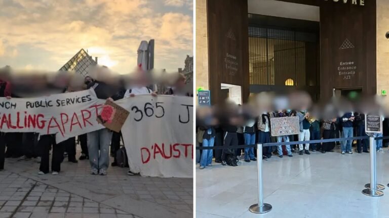 Museu do Louvre fecha em Paris após estudantes bloquearem entrada durante protestos na França