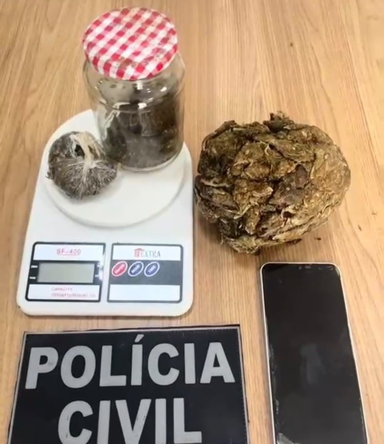 Suspeito é preso com quase 400 gramas de skank em Rodrigues Alves
